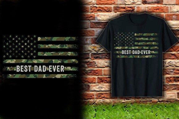 Celebrate Dad with a Standout Flag T-Shirt Design