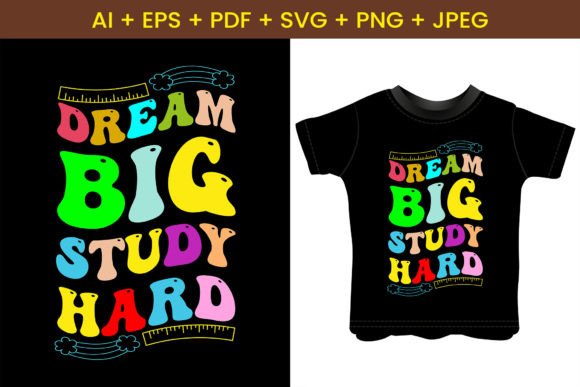 Dream Big, Study Hard: A Vibrant Back-to-School Motif