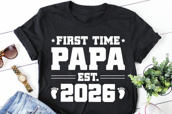 First Time Papa Est 2024: A Design Asset for Celebrating New Dads