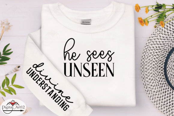 He Sees Unseen Sleeve SVG Design: A Creative Asset for Your Projects