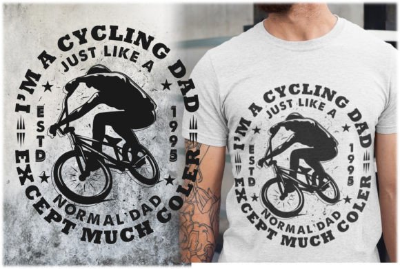 I'm a Cycling Dad T-Shirt Design: A Ready-to-Use Asset