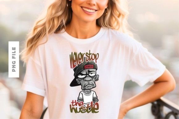 Never Stop the Hustle T-shirt Design: Fuel Your Brand's Motivation