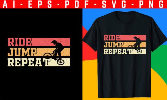 Ride, Jump, Repeat: A BMX T-Shirt Design for Your Brand