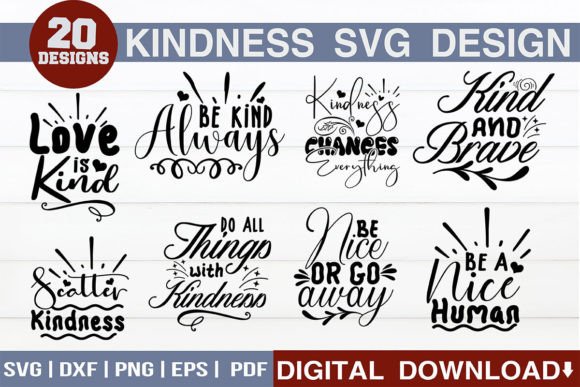 Spread Positivity with the Kindness SVG Design Bundle